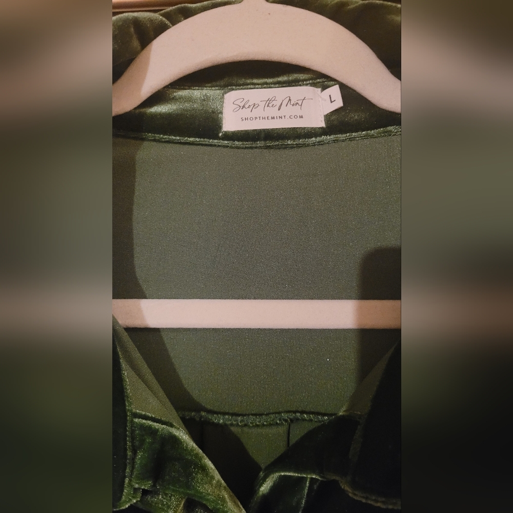 Mint Julep Velvet dress NWOT large - Picture 5 of 5